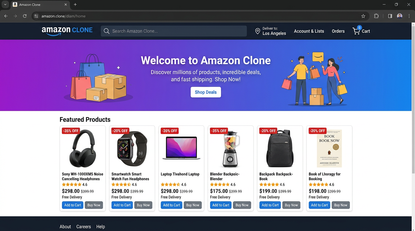 Amazon Clone — E-commerce shopping