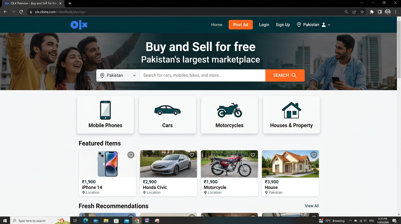 OLX Clone — Buy and Sell marketplace